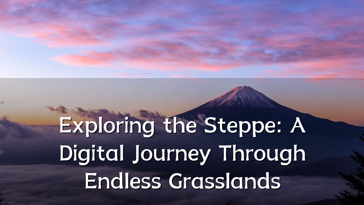 Exploring the Steppe: A Digital Journey Through Endless Grasslands