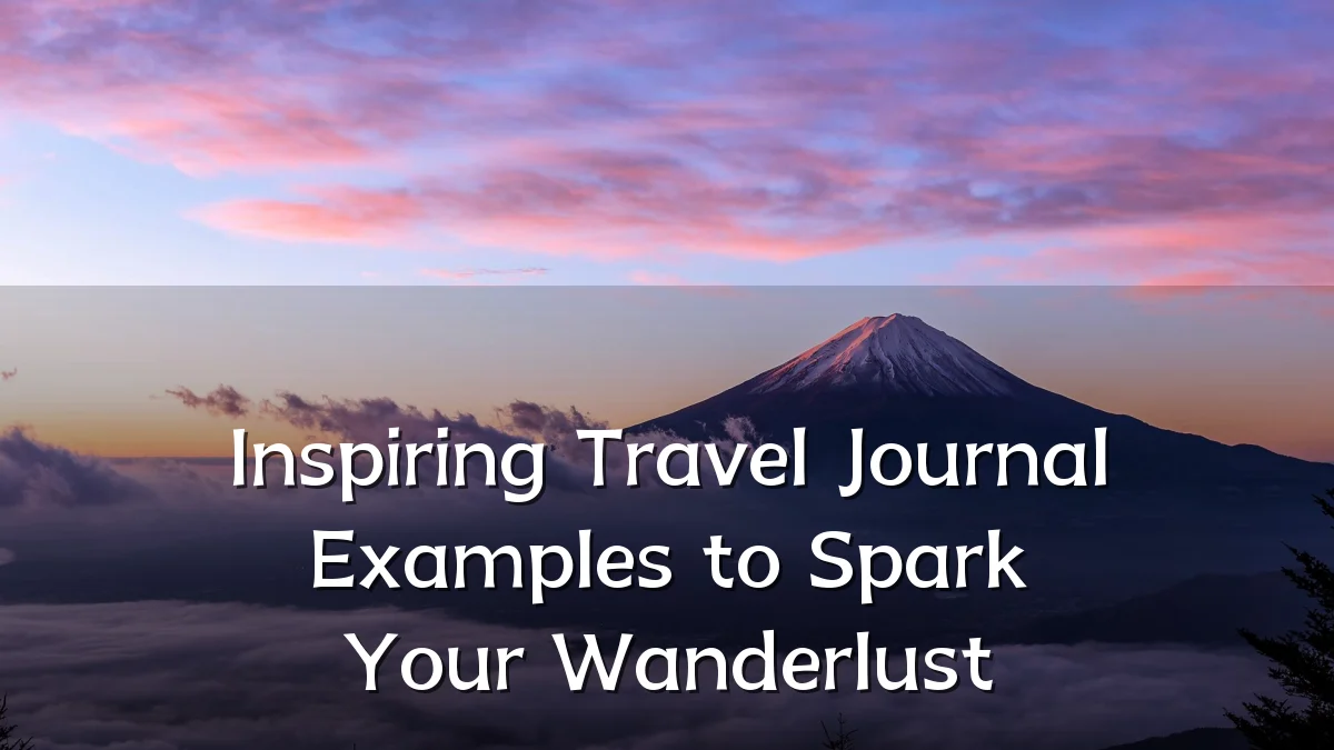 Inspiring Travel Journal Examples to Spark Your Wanderlust