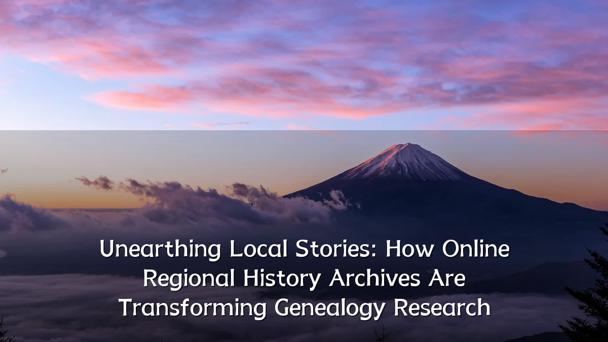 Unearthing Local Stories: How Online Regional History Archives Are Transforming Genealogy Research