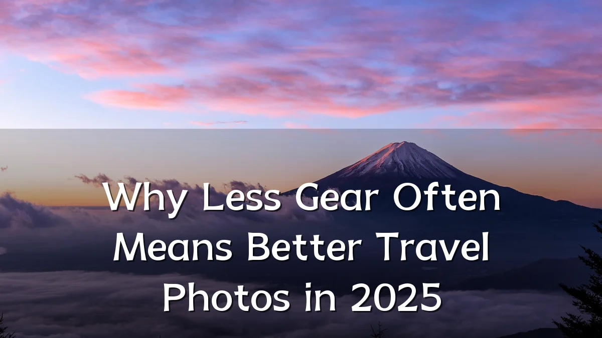 Why Less Gear Often Means Better Travel Photos in 2025